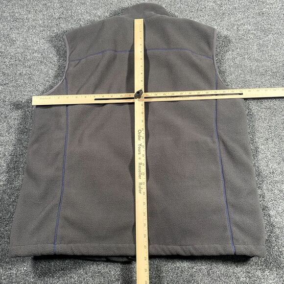 New York Giants Mens Large Full Zip Fleece Vest NFL Football Cold Weather - Picture 8 of 8